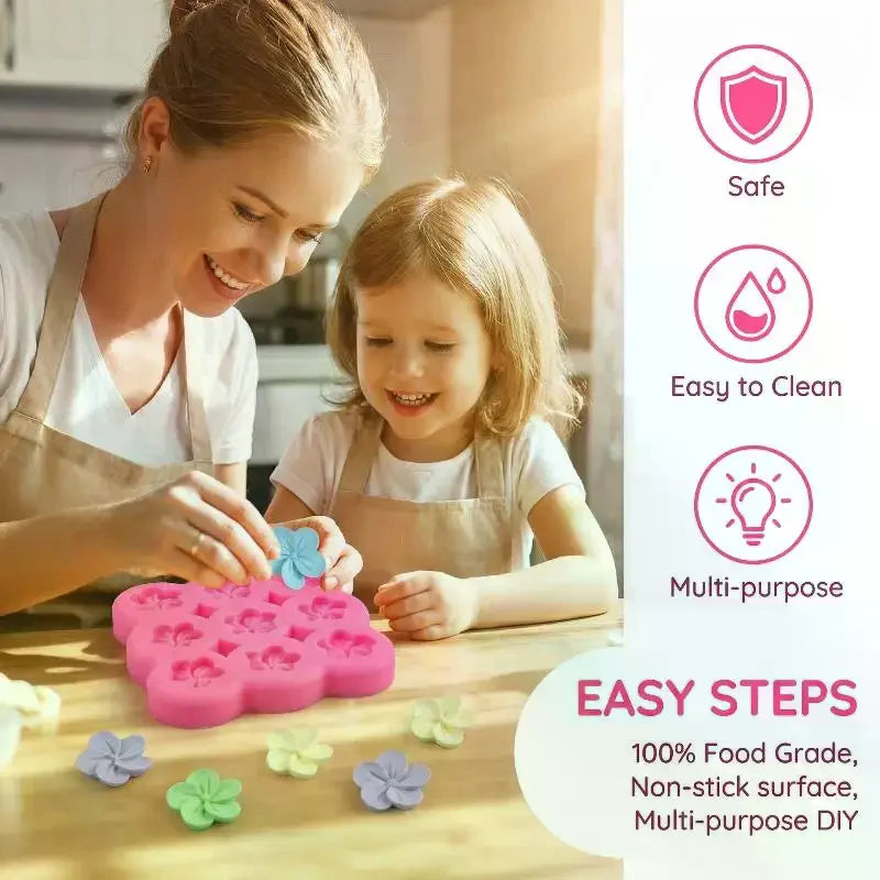 3D Flower Silicone Cake Mold – Nonstick Mousse & Chocolate Mould