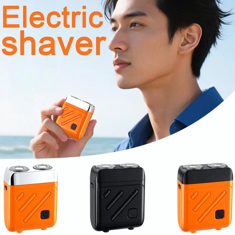 Portable Dual-Head Rotary Electric Shaver for Men – USB-C Rechargeable Wet/Dry Razor Peaceful Pleasures Health and Wellness