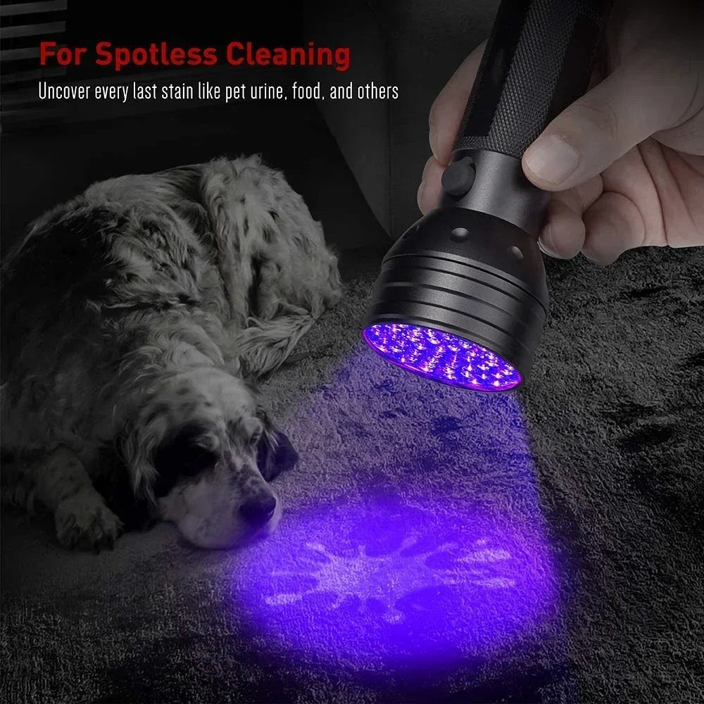 UV Black Light Flashlight 9/12/21 LED 395nm Pet Stain Detector