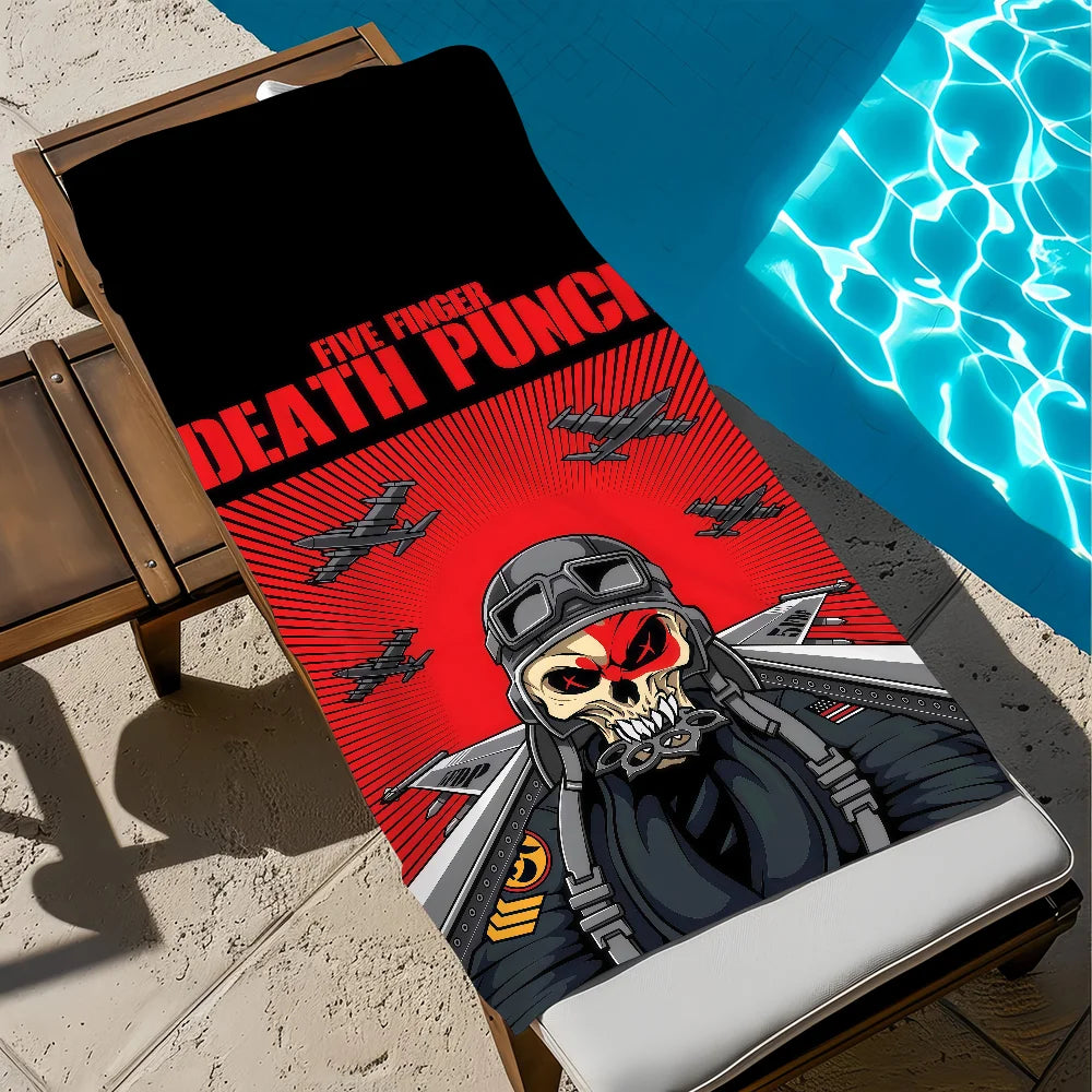 Five Finger Death Punch Quick-Dry Beach Towel | Gym & Travel