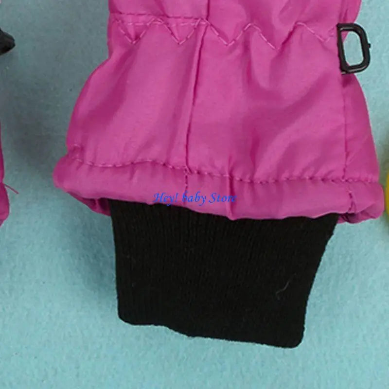 Kids Ski Mittens Windproof Non-Slip Snow Gloves Ages 2–12