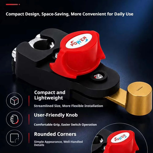 Universal Car Battery Disconnect Switch Manual Circuit Breaker Anti-Power Off Leakage Protector Auto Parts 12V-24V Systems Peaceful Pleasures Health and Wellness