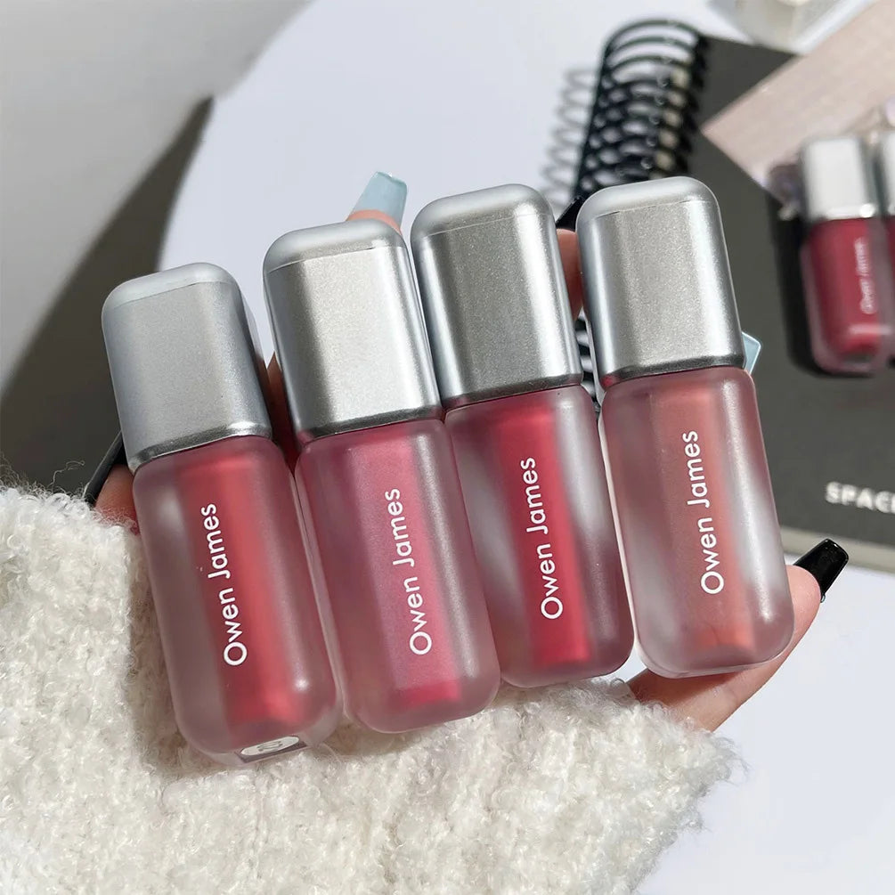 6-Color Matte Liquid Lipstick | Velvet Nude Pink Waterproof Lip Tint