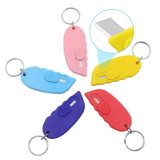 Mini Keychain Utility Knife – Portable Art Cutter & Box Opener Keychain Utility Knife Peaceful Pleasures Health and Wellness