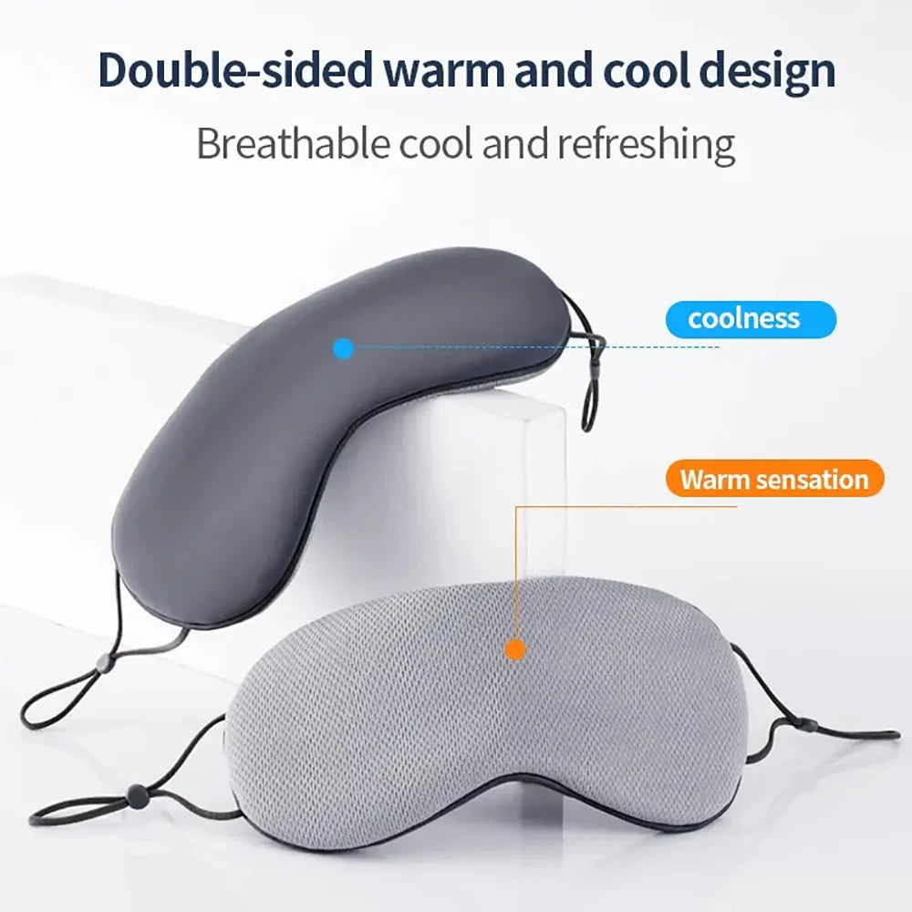 Korean Ice Silk Sleep Eye Mask | Warm & Cool, Light Blocking