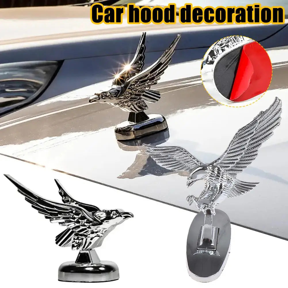 3D Car Bonnet Front Hood Eagle Ornament Badge Auto Modification Emblem Cover Decoration Accessories Eagle Peaceful Pleasures Health and Wellness