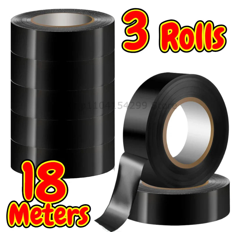 Black PVC Electrical Insulation Tape | Flame Retardant 600V