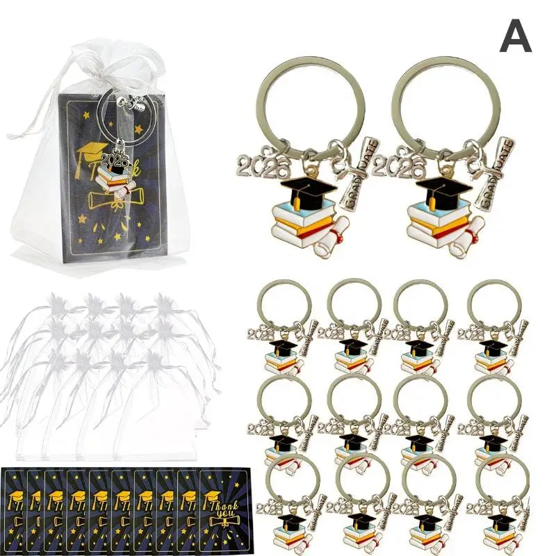 2026 Graduation Keychain Set – 36-Piece Gift with Tags & Bags