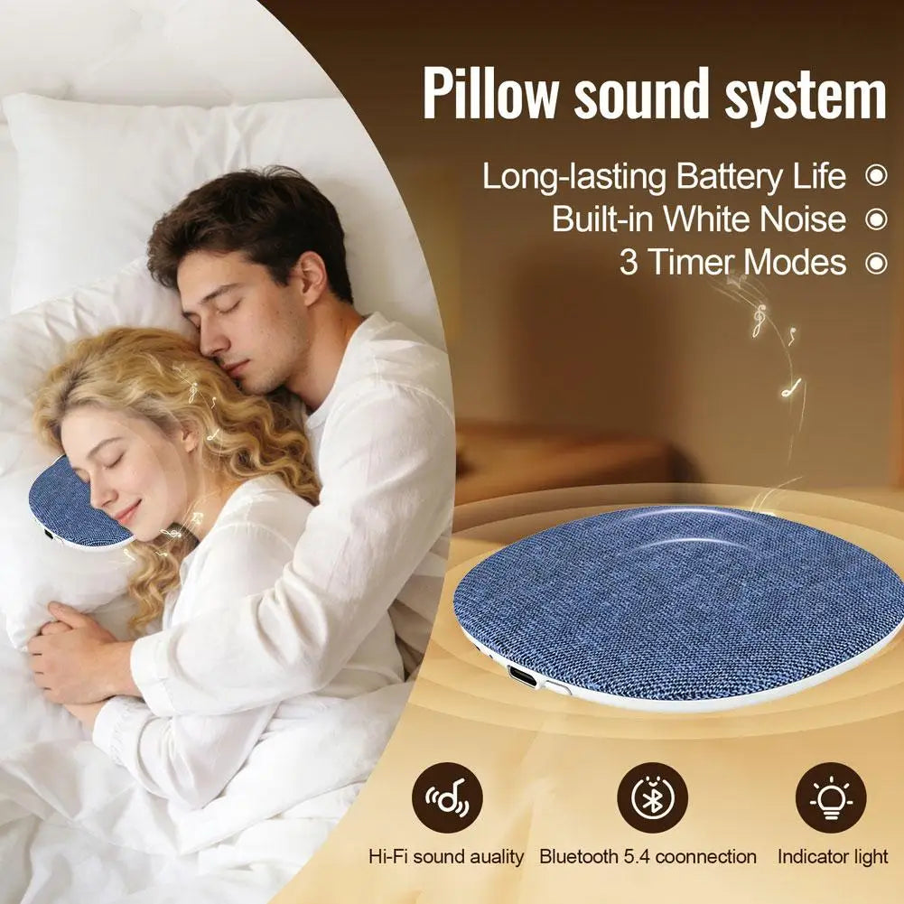 Bluetooth 6.0 Pillow Speaker For Sleeping, Wireless MP3 Music Player For Sleeping Ultra-Thin Under Pillow Sound Machine Peaceful Pleasures Health and Wellness