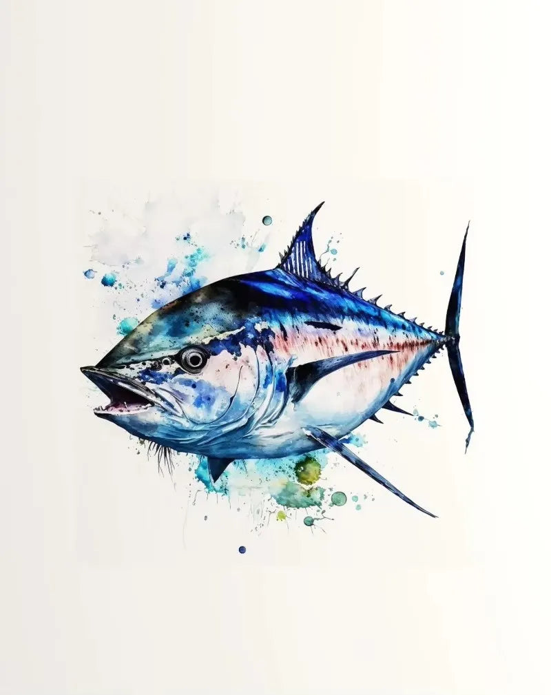 Ocean Sea Animal Watercolor Canvas Print | Kids Room Wall Art