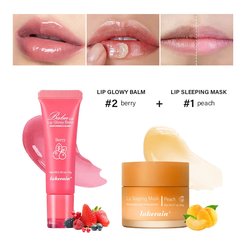Lip Balm & Overnight Lip Mask Set | Nourishing 2-Pc Duo