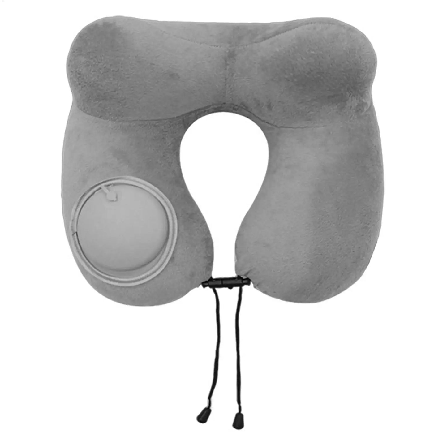 Inflatable Travel Neck Pillow | U-Shape Plush Support Cushion