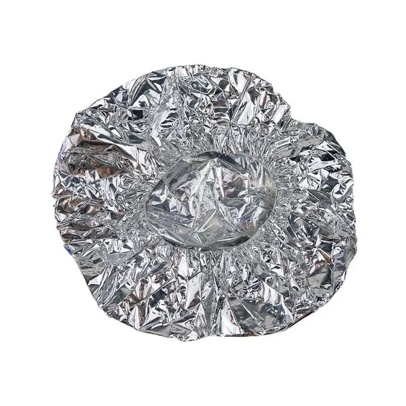 Disposable Ultra - thin Elastic Aluminum Foil Waterproof Heat Insulation Nourishing Dry Bath Hoods Shower Baking Oil Hair Cap Peaceful Pleasures Health and Wellness