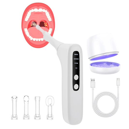 Tonsil Stone Remover Tool Electric Vacuum Tonsil Stone Removal Kit LED Light & 3-Level Suction Tonsil Cleaner Anti Bad Breath Peaceful Pleasures Health and Wellness