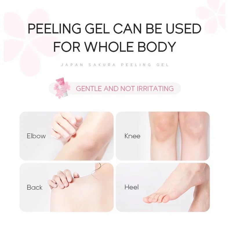 LAIKOU Sakura Peeling Gel Facial Exfoliation Cleans Pores Moisturizing Oil Control 60g Peaceful Pleasures Health and Wellness