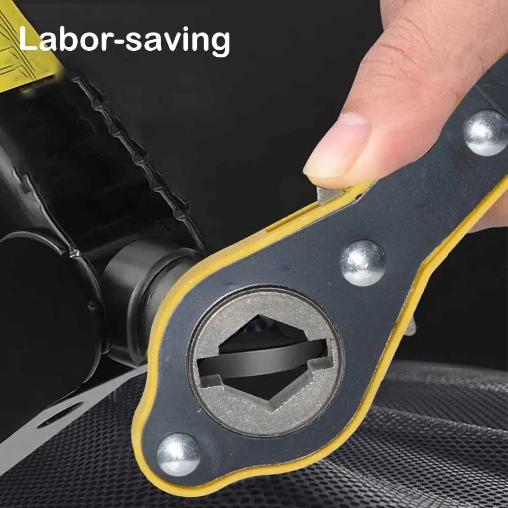 Labor-Saving Ratchet Lug Wrench – Car Tire & Bolt Tool