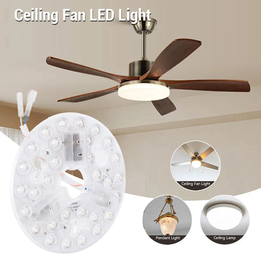 5.3 Inch LED Light Retrofit Kit Ceiling Fan LED Light Replacement Uniform Illumination 95 To 265V 3000K 4200K 6500K for Indoor Peaceful Pleasures Health and Wellness