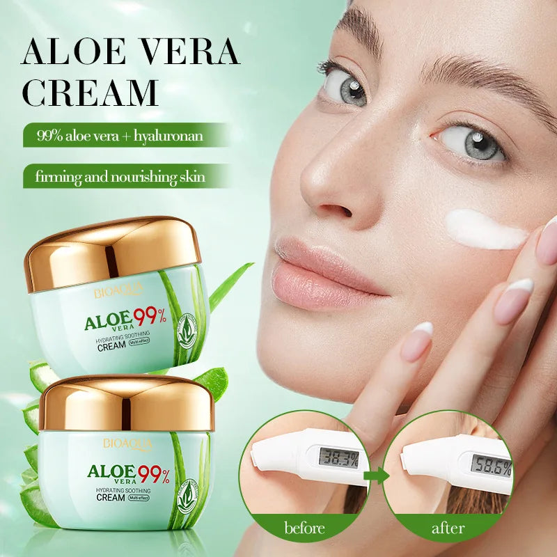 BIOAQUA Aloe Vera Skin Care Set – Face Cream & Eye Cream Kit