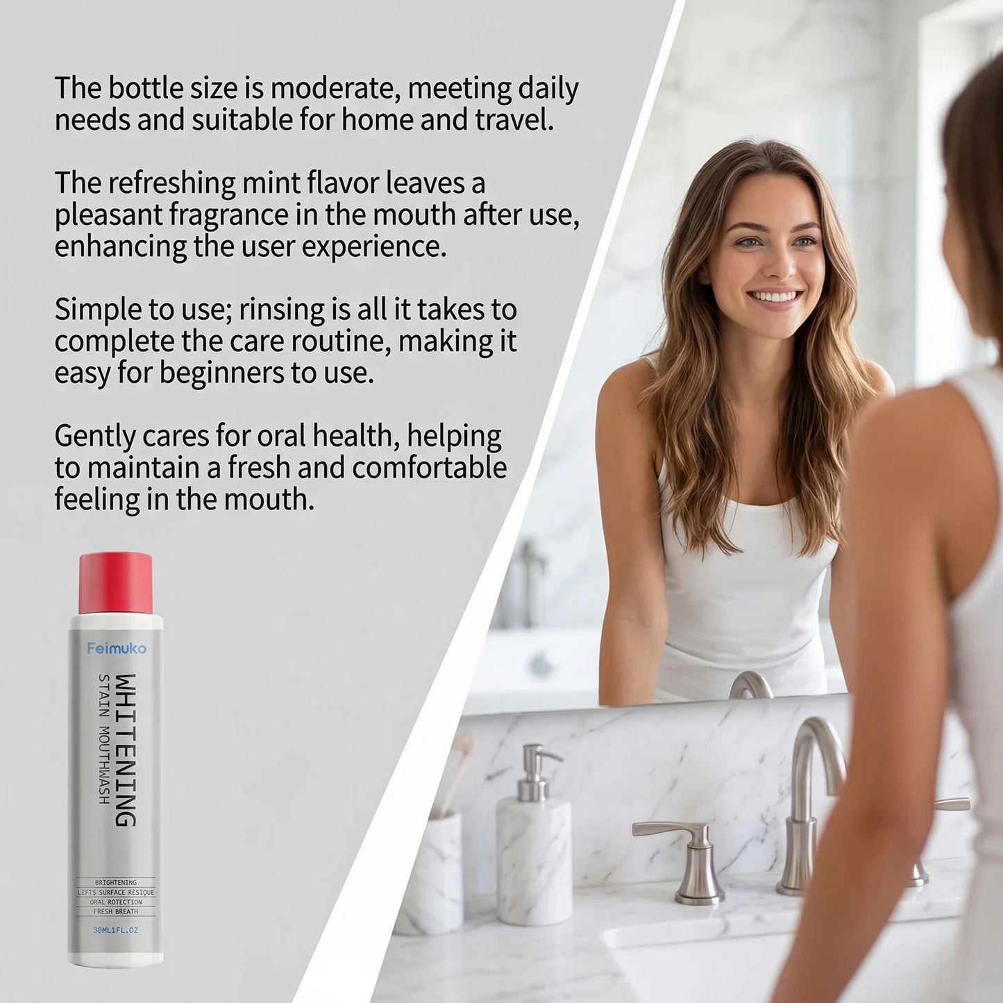 Refreshing Mouthwash – Natural Stain Removal & Fresh Breath 30ml