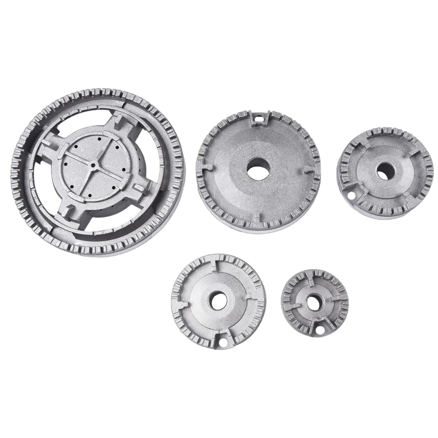 SABAF Gas Stove Burner Crown Cap & Flame Diffuser Set – 11 Pcs