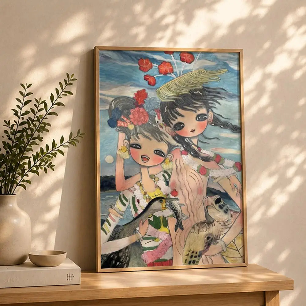 Artist A-Aya TakanoS Poster HD Self Adhesive Waterproof Wall Art Ideal for Home Office Dorm Bedroom Great Gift Peaceful Pleasures Health and Wellness White5 50X70cmNoframe