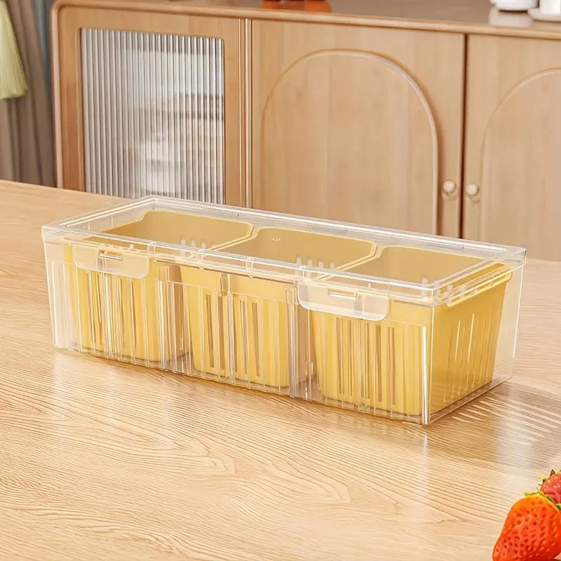 Compartment Bento Box Set – Transparent Food Storage Containers