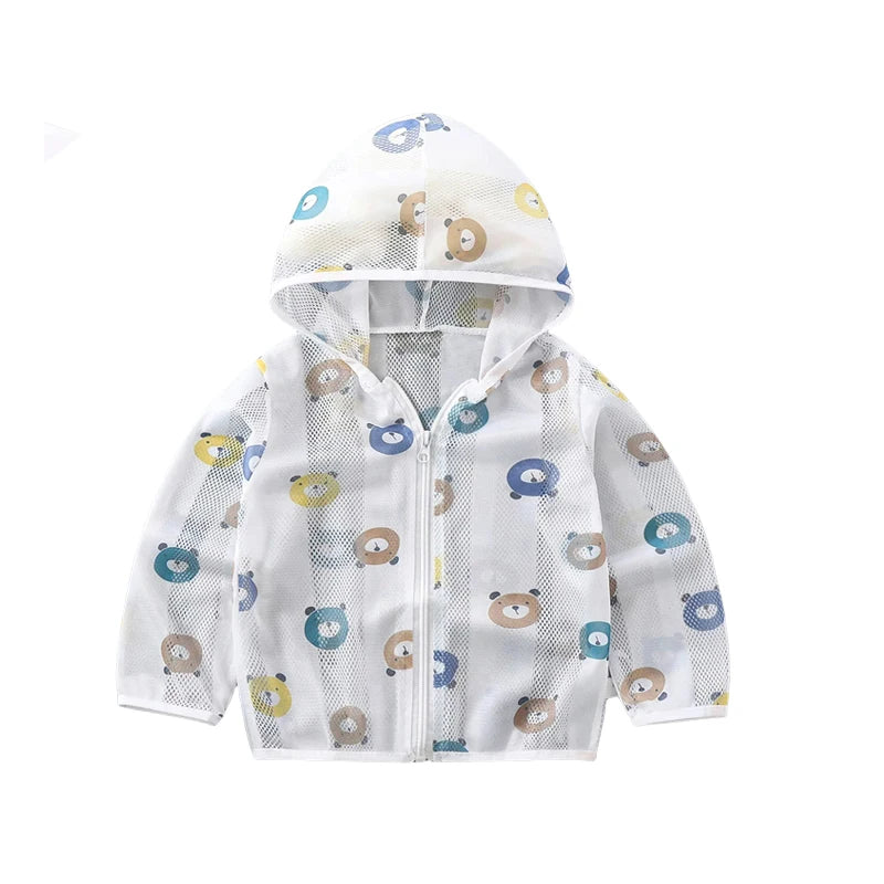 Kids Hooded Sun Protection Jacket | Baby Boys & Girls Ages 1–3
