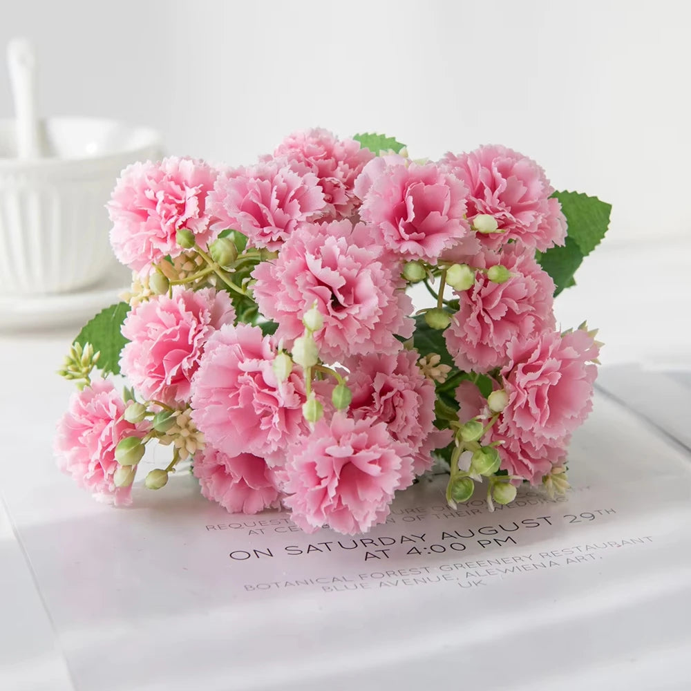 Silk Carnation Artificial Flowers – Wedding & Home Decor