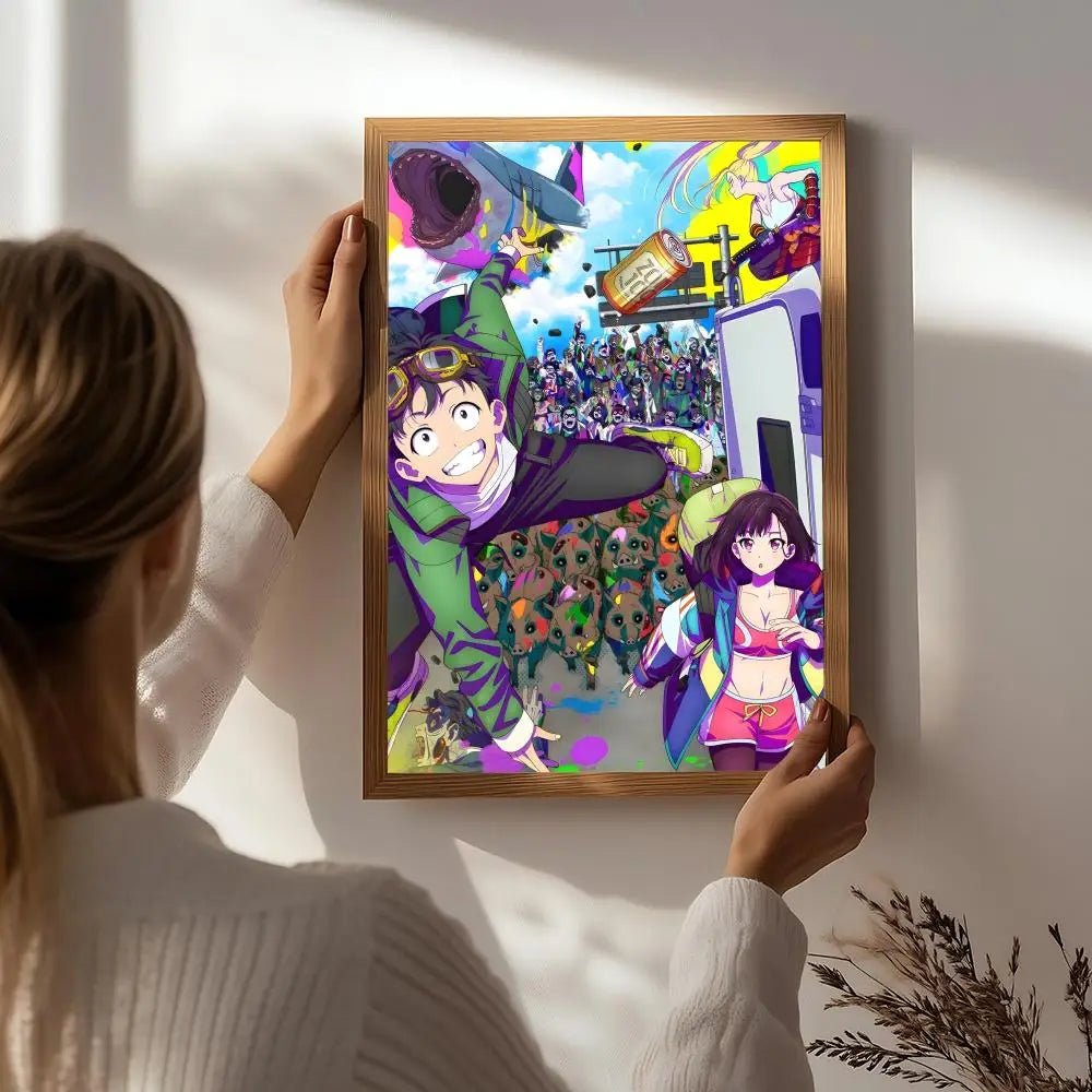 Anime Don't Toy with Me, Miss Nagatoro Poster HD Self Adhesive Waterproof Wall Art Ideal for Home Office Dorm Bedroom Great Gift Peaceful Pleasures Health and Wellness White6 50X70cmNoframe