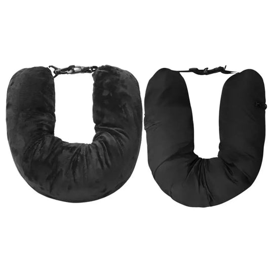 Travel Neck Pillow That You Stuff With Clothes Portable Outdoor Travel Storage Bag Pillow Car Headrest Household U-shaped Pillow Peaceful Pleasures Health and Wellness