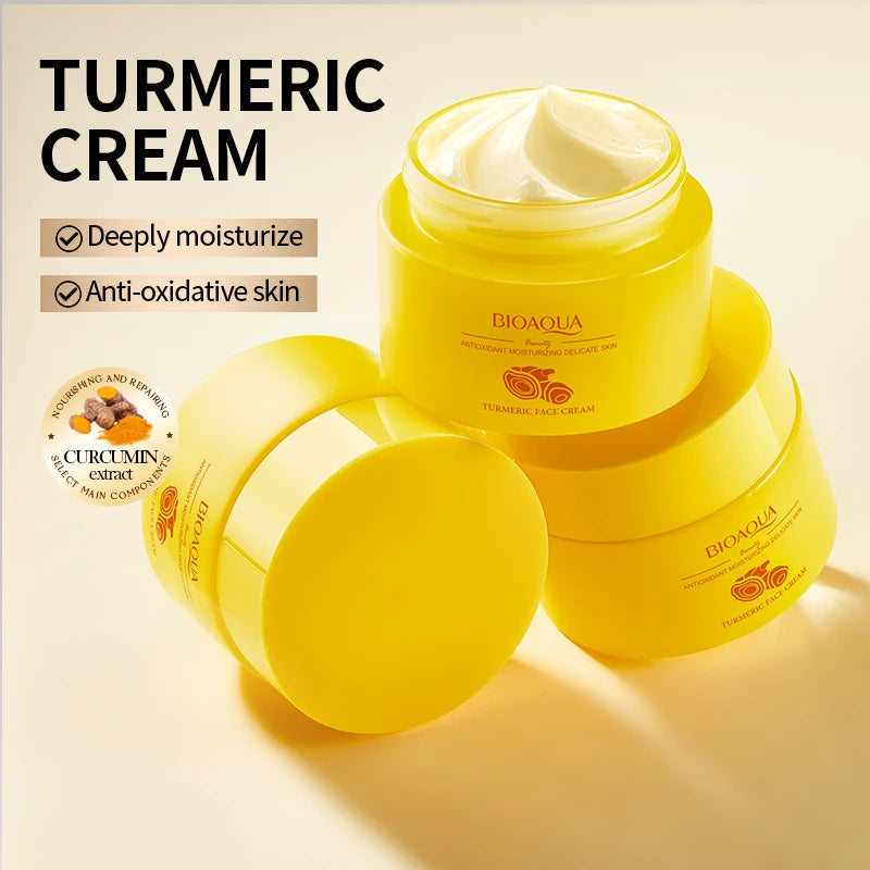 BIOAQUA Turmeric Skin Care Set – Face Cream & Eye Cream