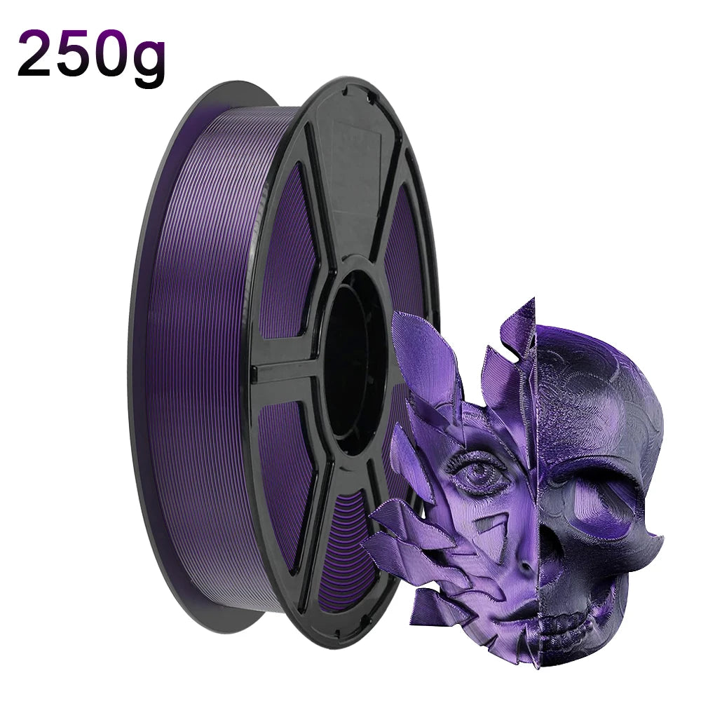 Silk Dual Color PLA Filament 1.75mm – Chrome Coextrusion DINGSUN 3D