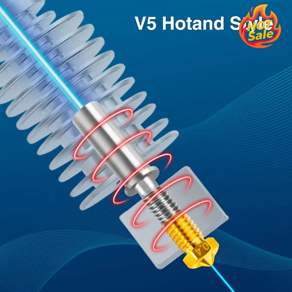 V5 J-Head Hotend & Heat Sink for Anycubic I3 Mega | 0.4mm
