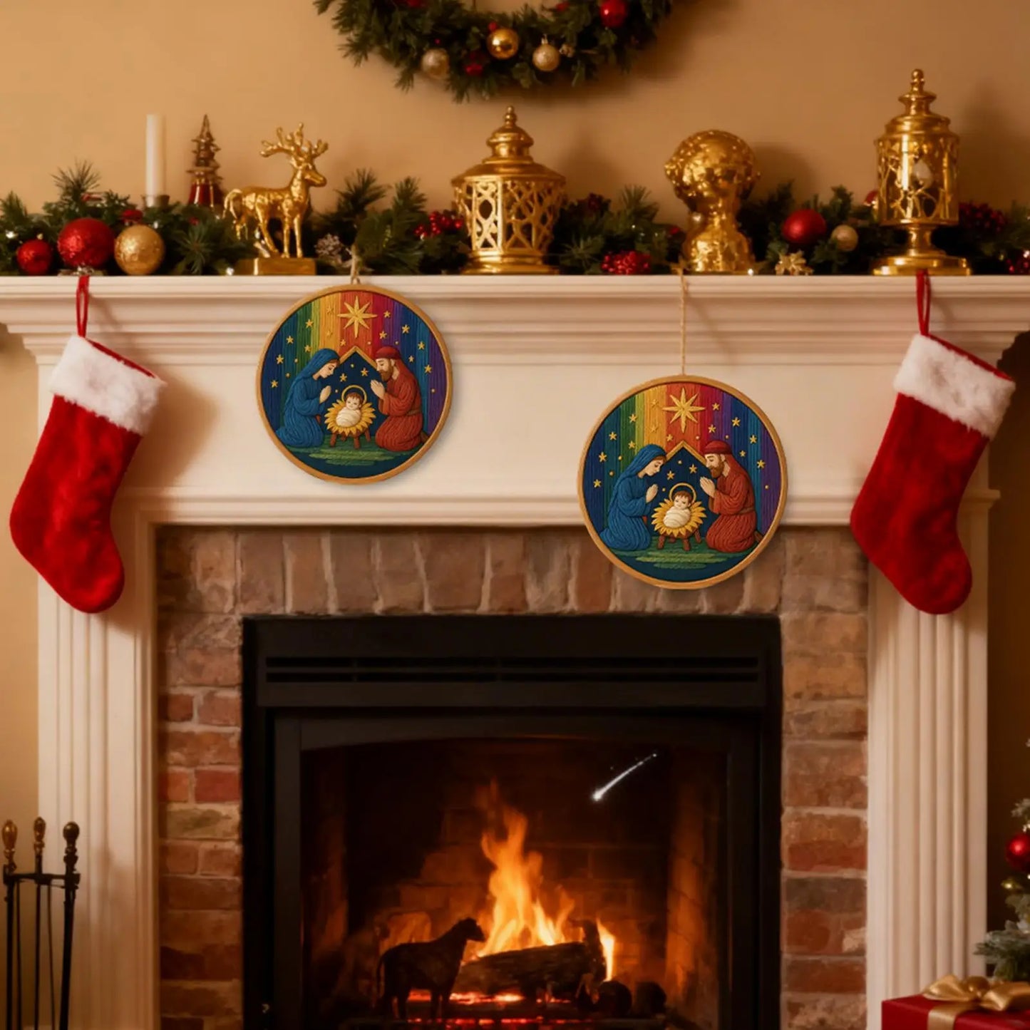 Nativity Christmas Embroidery Kit for Beginners | Holiday Craft