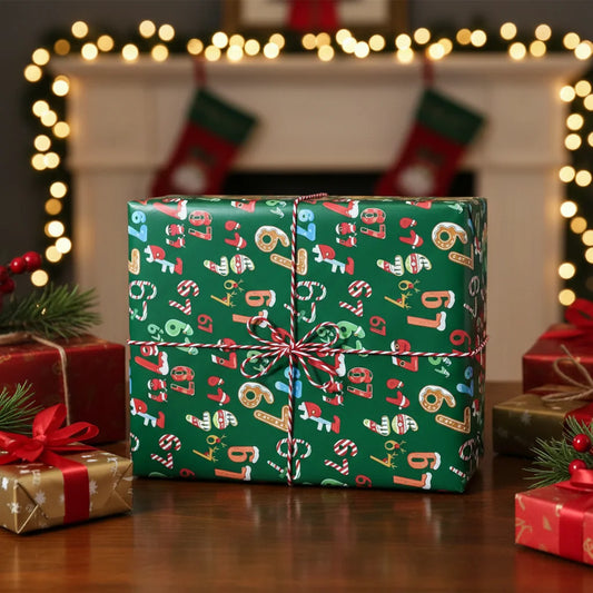 67 Meme Christmas Gift Wrap 90cm Long Roll 50cm Width Fun Holiday Party Present Wrapping Paper For Family Office Small Gift Shop Peaceful Pleasures Health and Wellness
