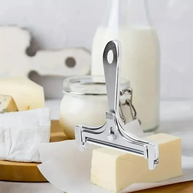 Adjustable Cheese Slicer – Stainless Steel Board Knife & Cutter
