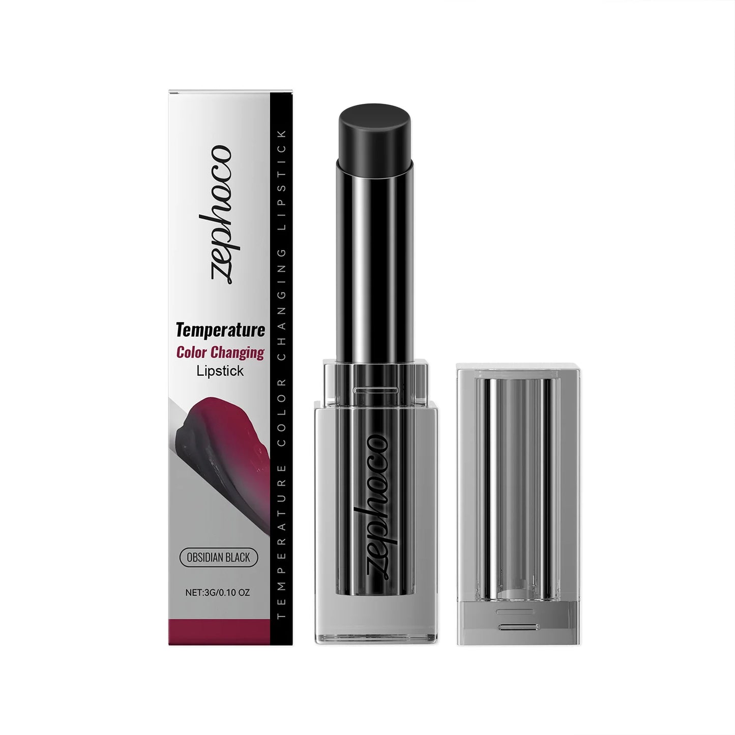 Obsidian Thermochromic Lipstick – Moisturizing & Color-Changing
