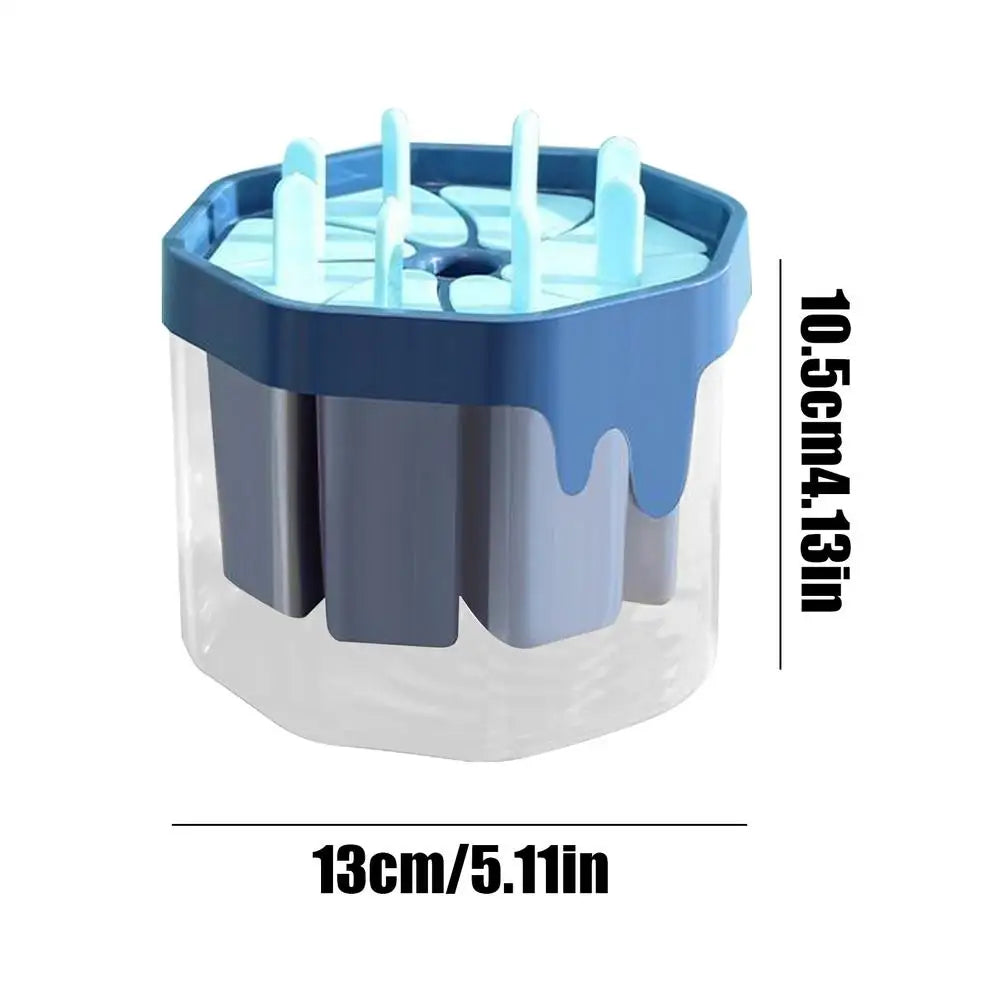 Ice Pop Molds 8-Cavity Reusable Non-Stick Easy Release Popsicles Maker For Summer Home Freezer, Juice Milk Fruit DIY Peaceful Pleasures Health and Wellness Blue