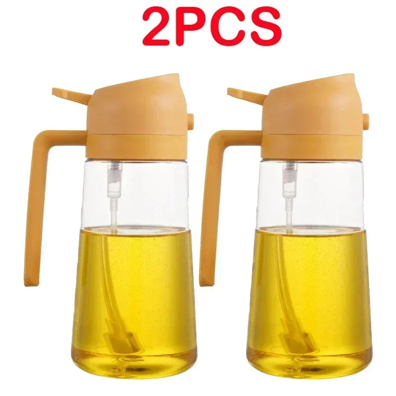 500ml Oil Spray Bottle for Kitchen, Air Fryer, BBQ & Camping