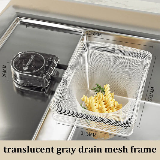 Kitchen Sink Drain Net Rack – Suction Cup Waste Filter Sink Drain Filter Rack Oasis Select