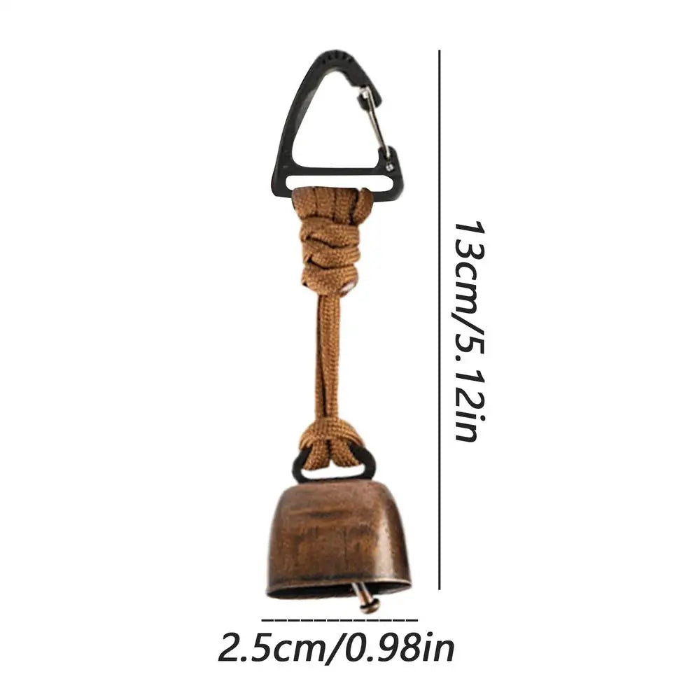 Bear Safety Bell with Carabiner, Anti-Lost Wildlife Alert Hiking Accessories for Outdoor Camping hikking Backpacking Peaceful Pleasures Health and Wellness A Random colors