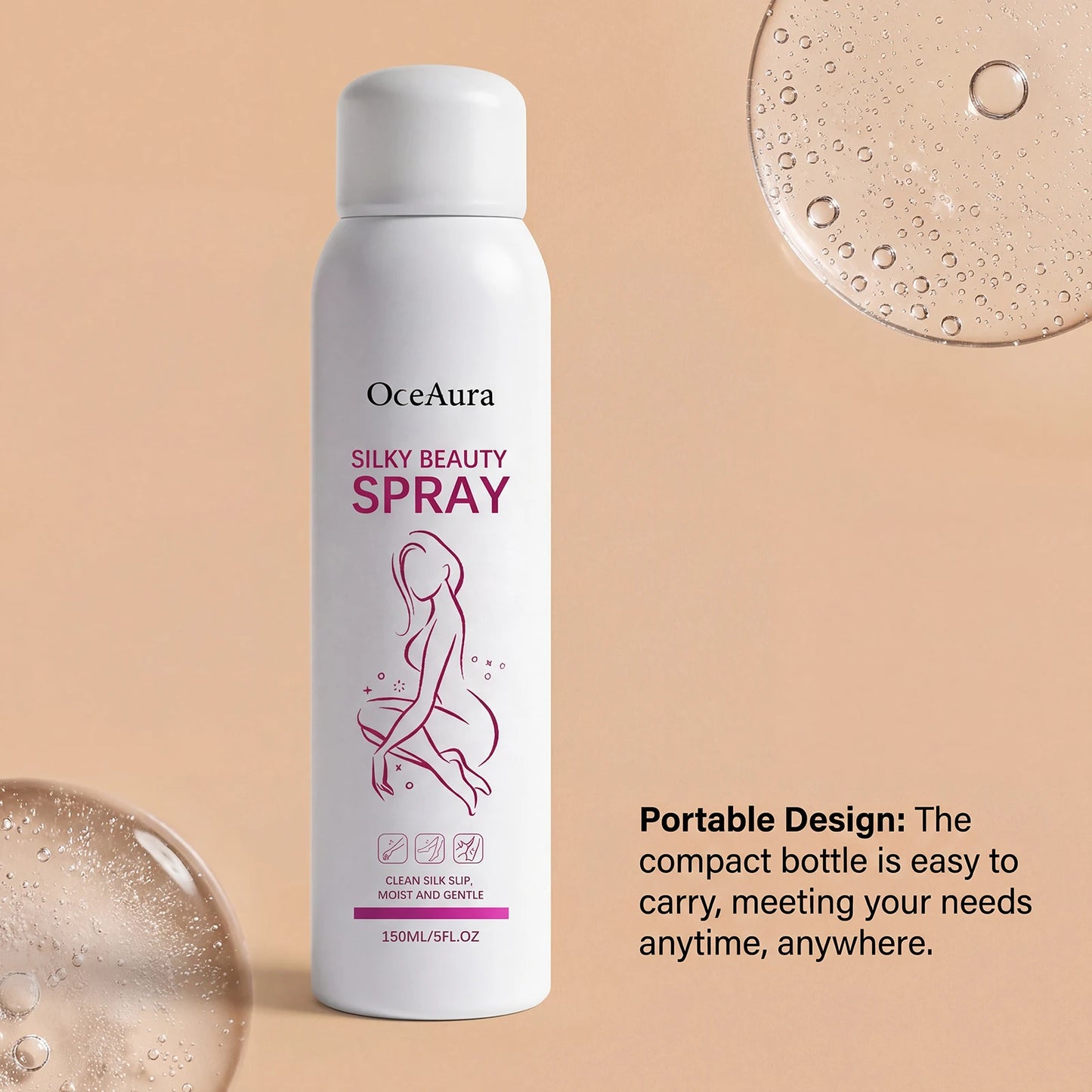 150ml Gentle Hair Removal Spray | Aloe, Glycerin & Pore Care