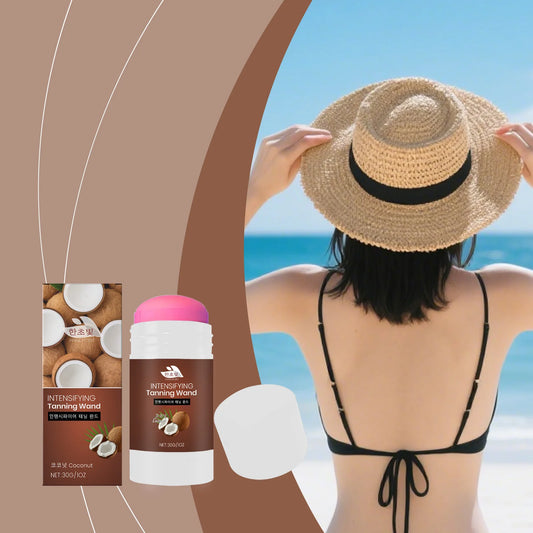 Coconut Self-Tanning Stick – Streak-Free Bronze Glow | 30g Self-Tanning Bronzer Peaceful Pleasures Health and Wellness