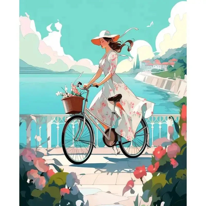 Paint by Number Girl Figure Kit – DIY Canvas Art & Home Decor