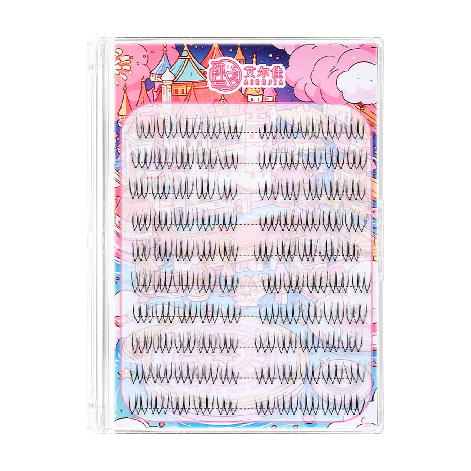 U-Shape Cluster Lashes | Wispy DIY Lash Extensions Cluster False Lashes Peaceful Pleasures Health and Wellness Transparent stem