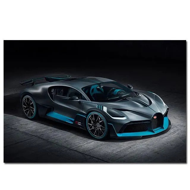 Supercar Canvas Wall Art | Sport Car Poster for Living Room Canvas Wall Art Peaceful Pleasures Health and Wellness 10 50x70cm Unframed