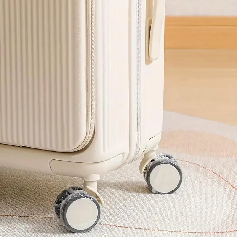 50/80pcs Disposable Suitcase Wheel Covers Universal Dustproof Protectors for Luggage Trolley Cases Travel Sanitary Accessories Peaceful Pleasures Health and Wellness