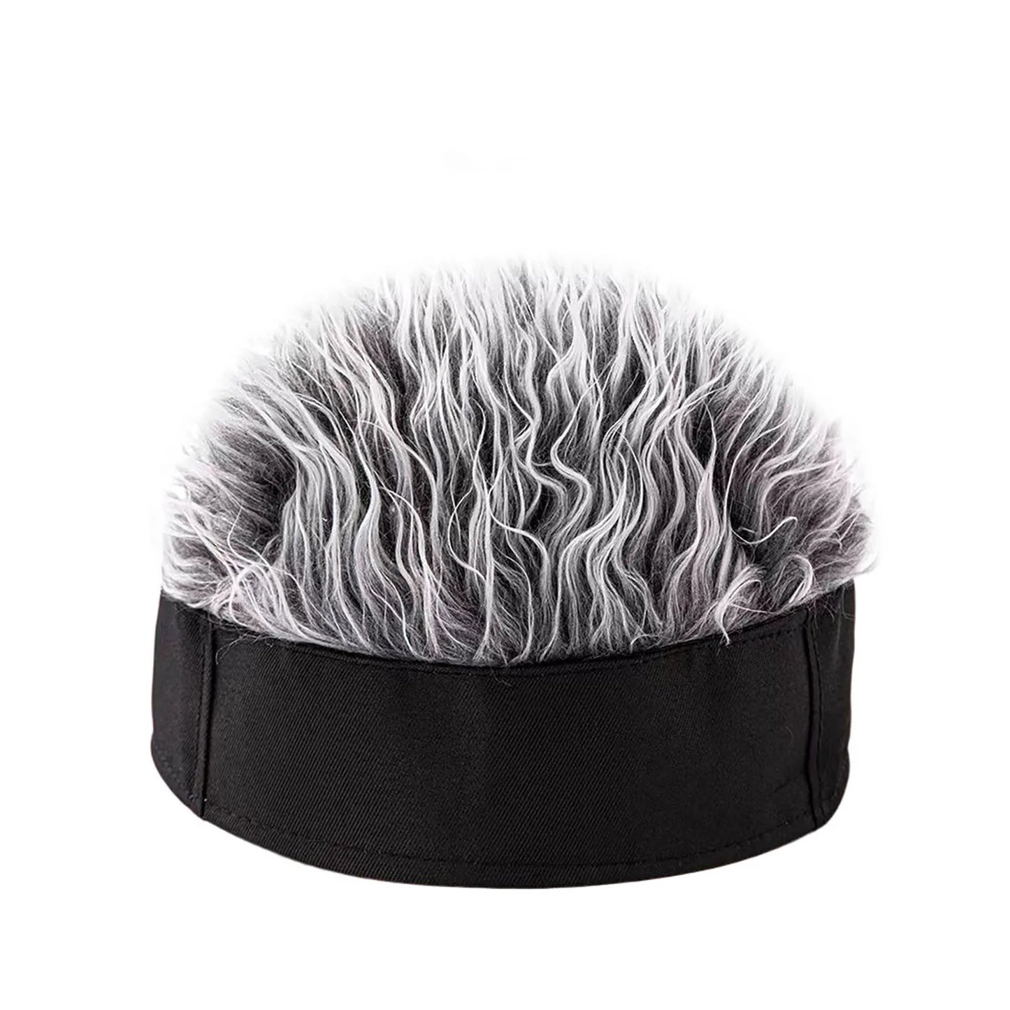 Black Wigs Hat Knit Beanie Soft Breathable Men Women Beanie Wig Hat for Home School Performance Costume Peaceful Pleasures Health and Wellness Gray black