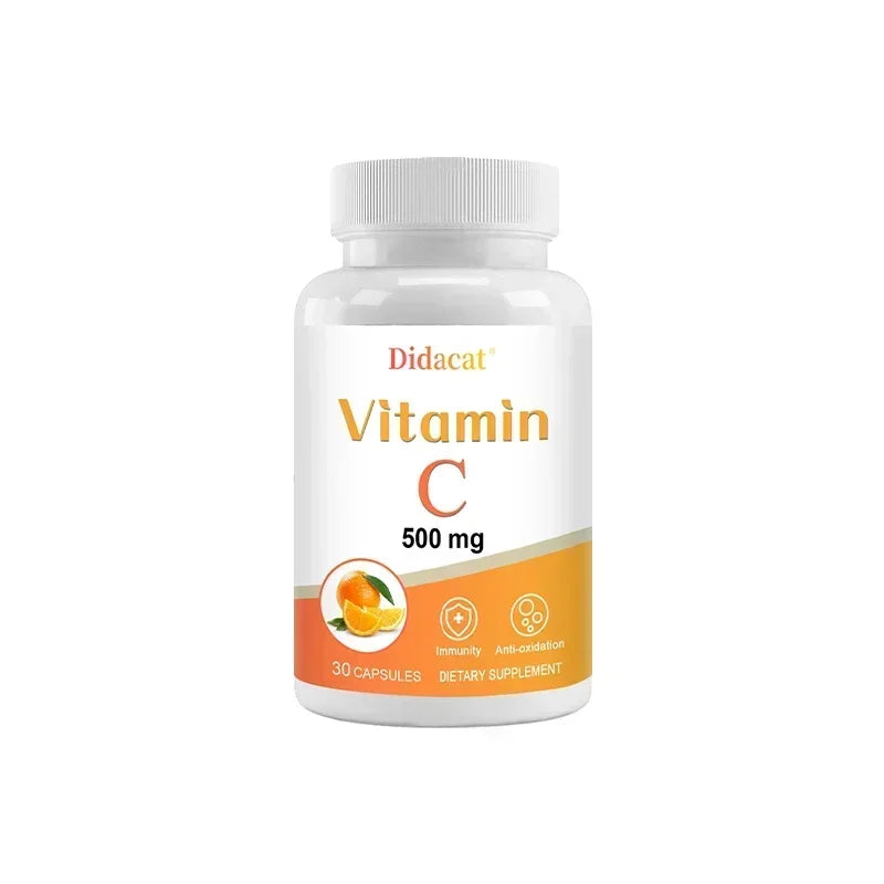Vitamin C 500mg Capsules – Immune, Antioxidant & Skin Support