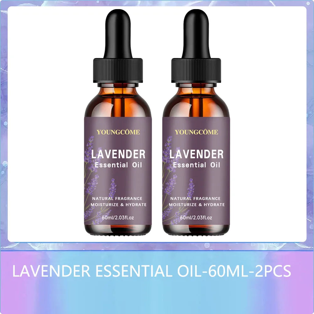 YOUNGCOME Organic Lavender Oil 40/60ml – Hair, Skin & Aromatherapy